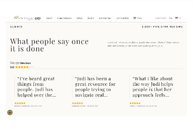 The Fine Living Group — Social proof